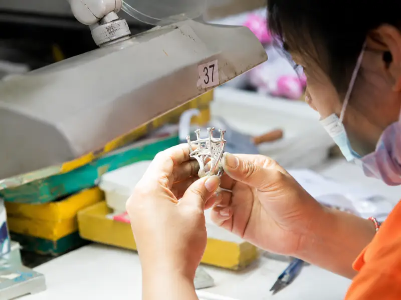 Jewelry casting quality-control inspection