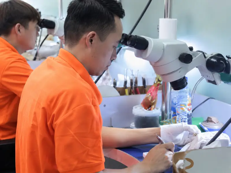 Jewelry polishing quality-control inspection