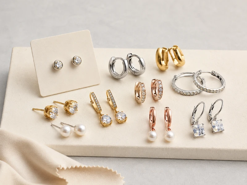 Custom earrings CAD design for OEM jewelry production