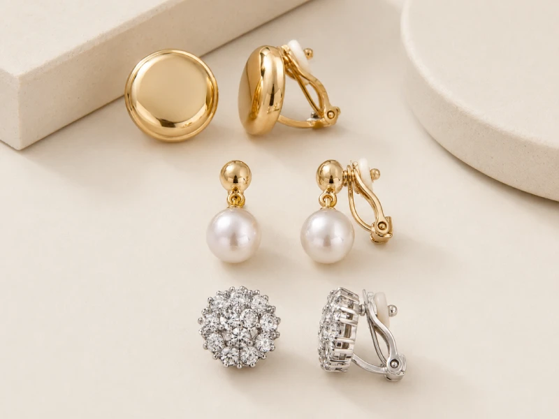 Custom clip-on earrings manufacturer for non-pierced jewelry markets