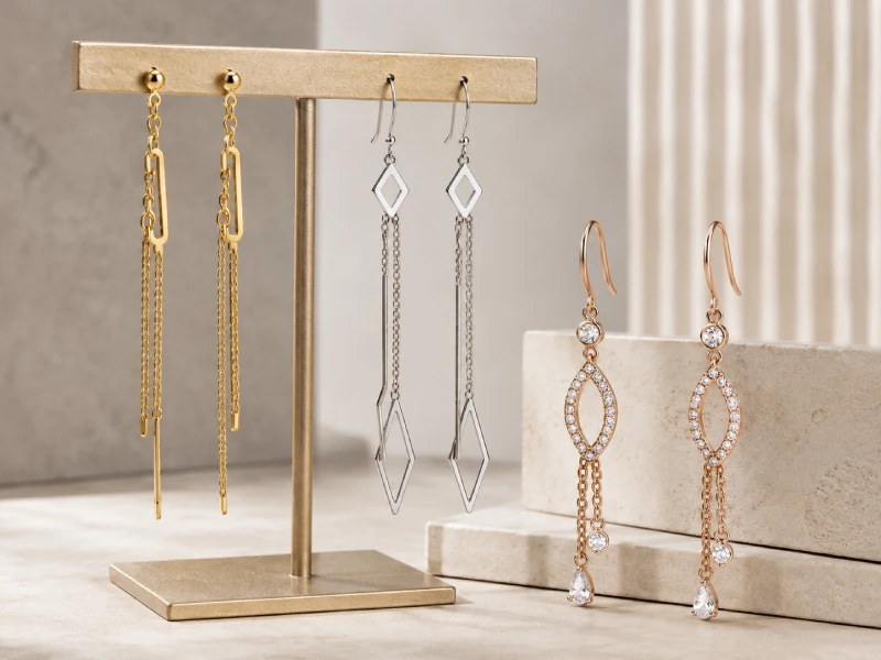 Custom dangle earrings for fashion jewelry brands