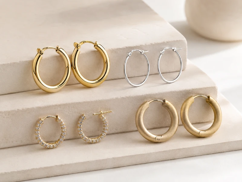Custom hoop earrings manufacturing for OEM jewelry collections