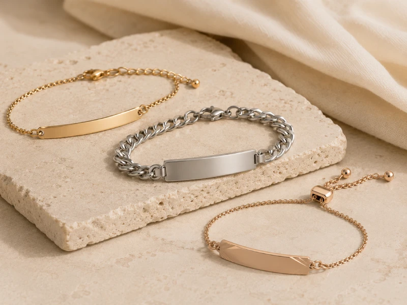 Custom ID and engraved bracelets with private label branding
