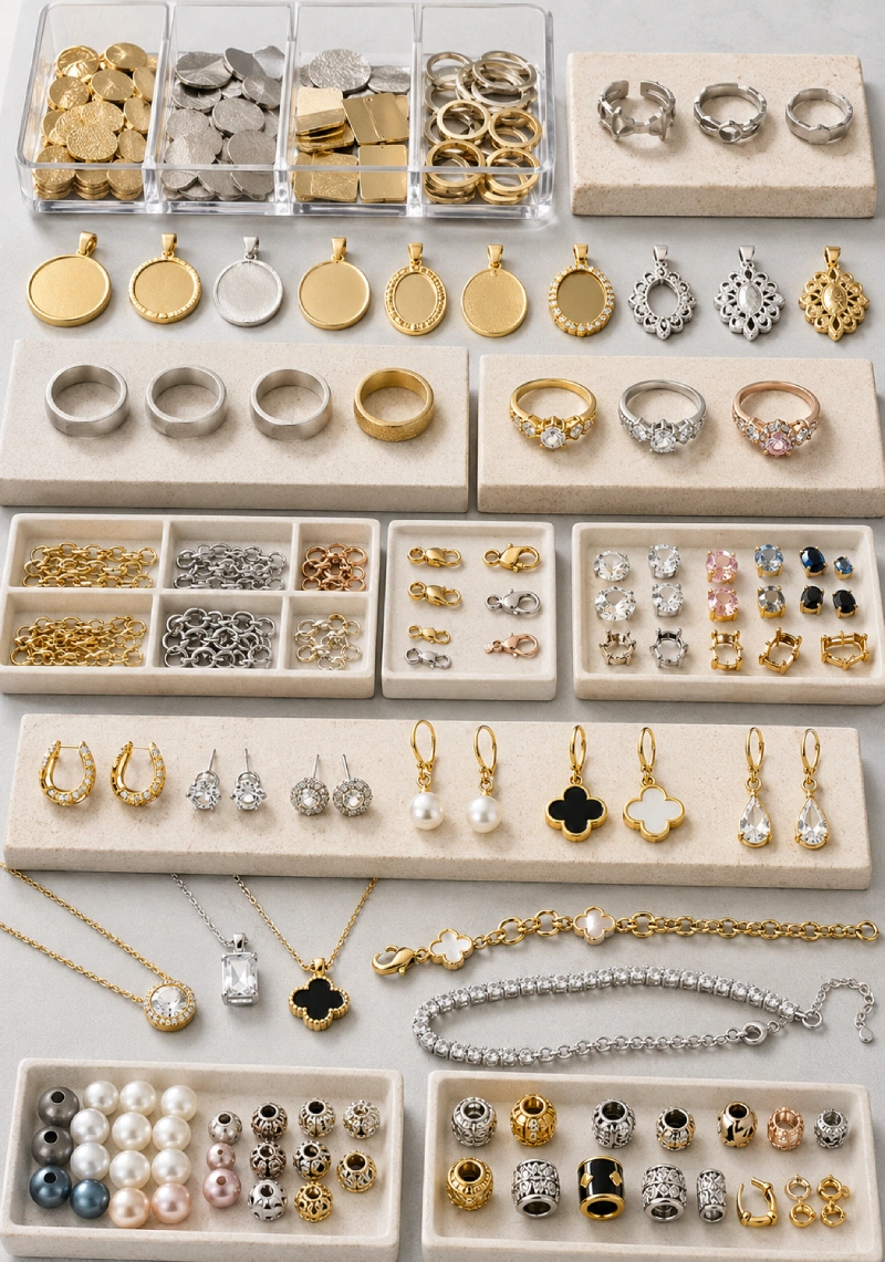 Custom jewelry manufacturing process including sample development, finishing and quality inspection