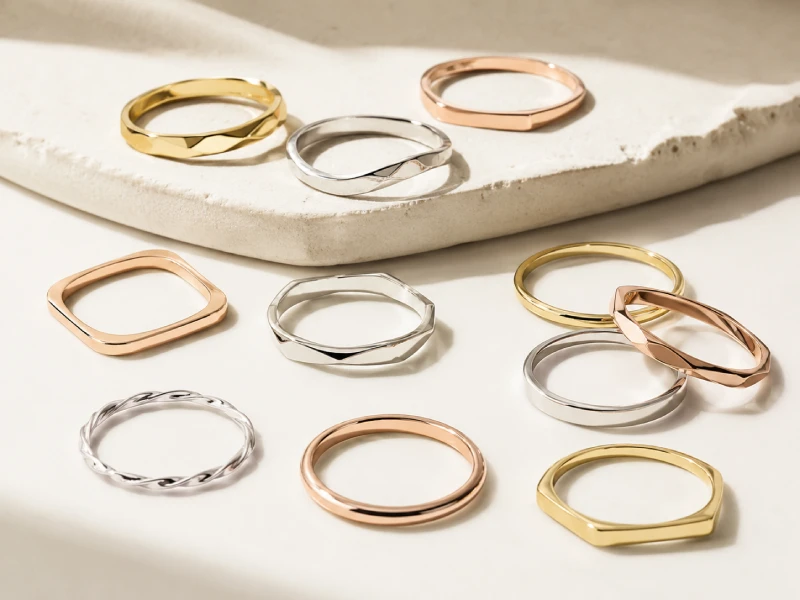 Custom minimalist rings for private label jewelry collections