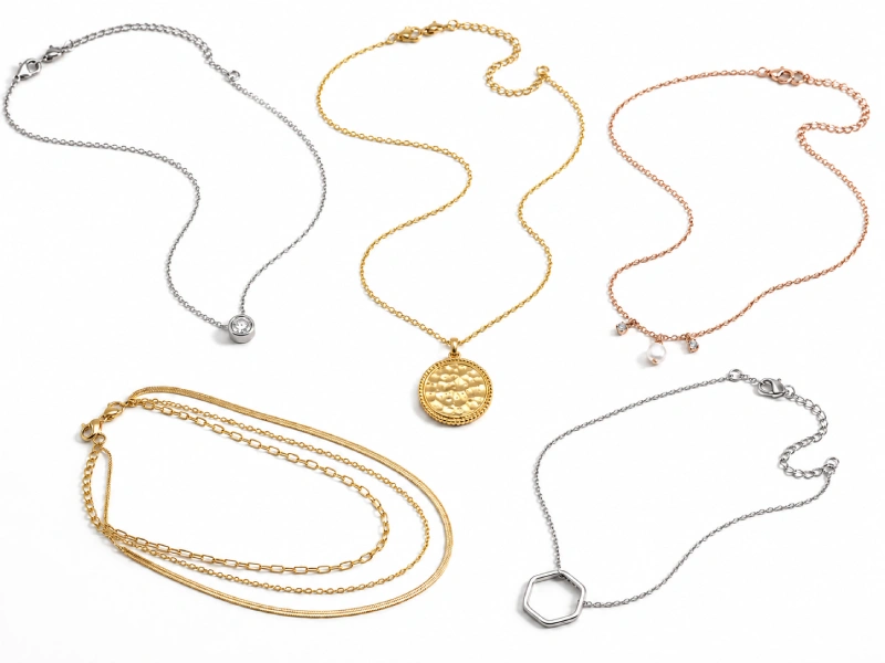 Custom necklaces and pendants developed for jewelry brands