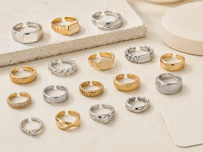 Custom ring design options for OEM and private label jewelry projects