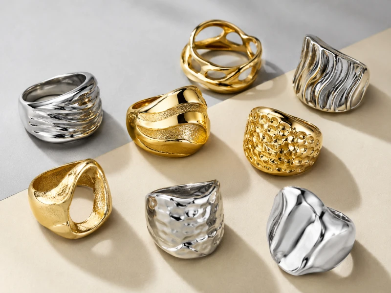 Custom statement rings for OEM fashion jewelry production
