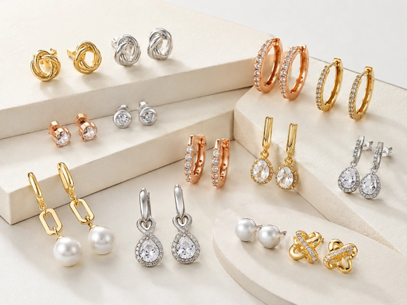 ODM custom earrings development for private label jewelry collections