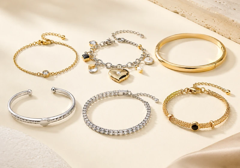 Custom bracelets and bangles for branded jewelry collections