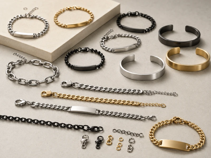 Custom stainless steel bracelets and chain bracelets