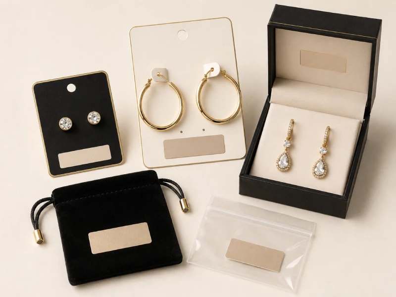 Custom earring cards and boxes for private label earrings