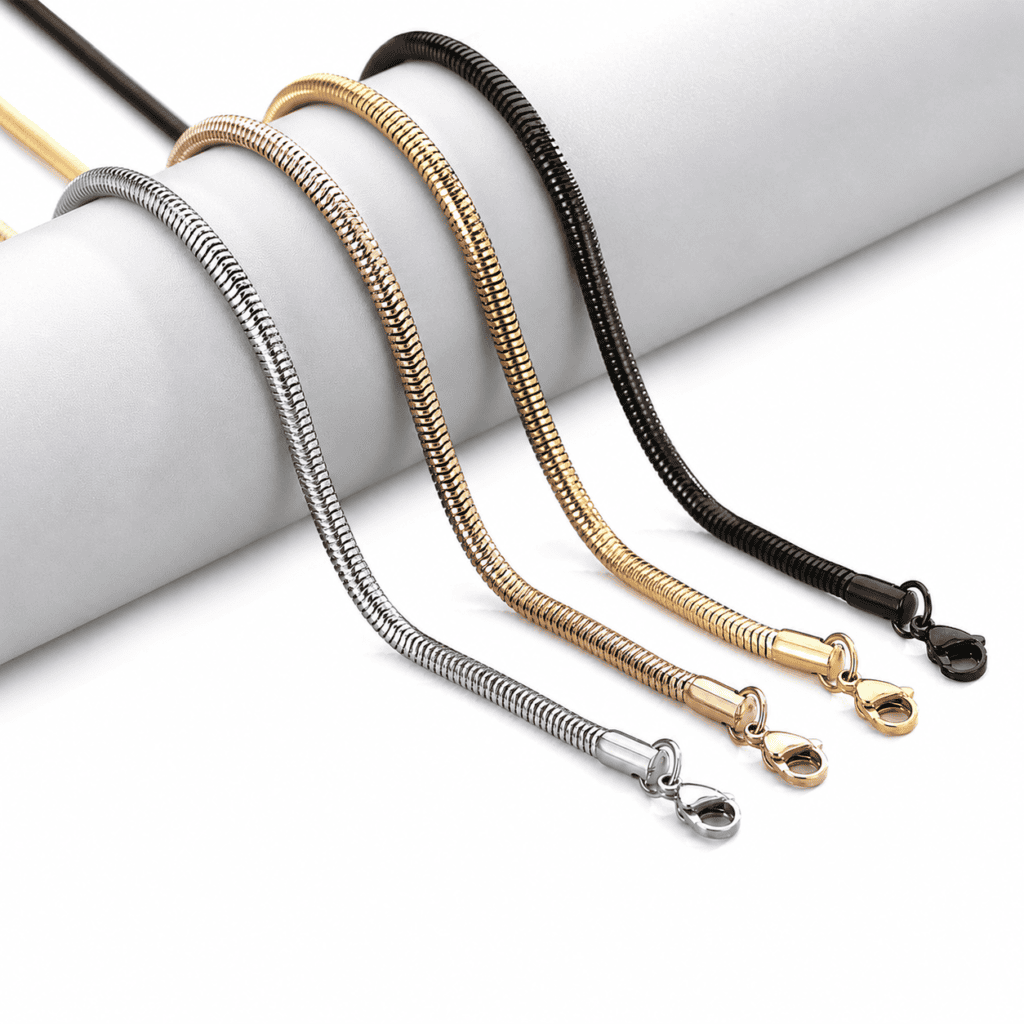 Snake chain necklace for private label wholesale collections